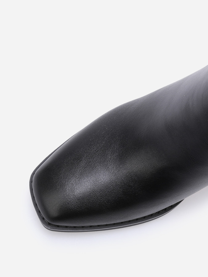 Bottines en simili à mors doré