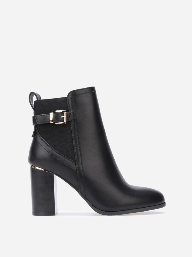 Chelsea à talon et détails dorés