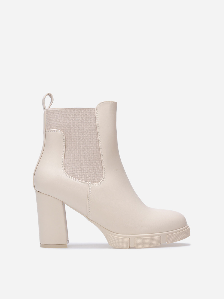 Chelsea à talon avec plateforme texturée