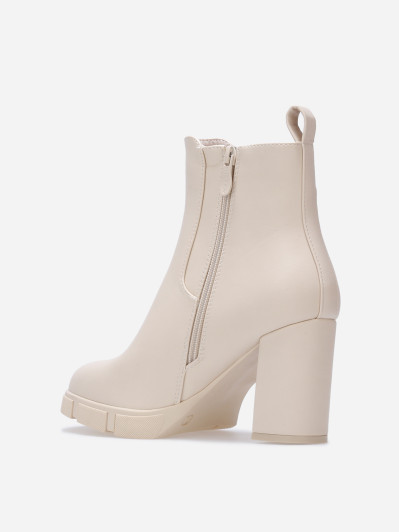 Chelsea à talon avec plateforme texturée