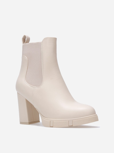 Chelsea à talon avec plateforme texturée