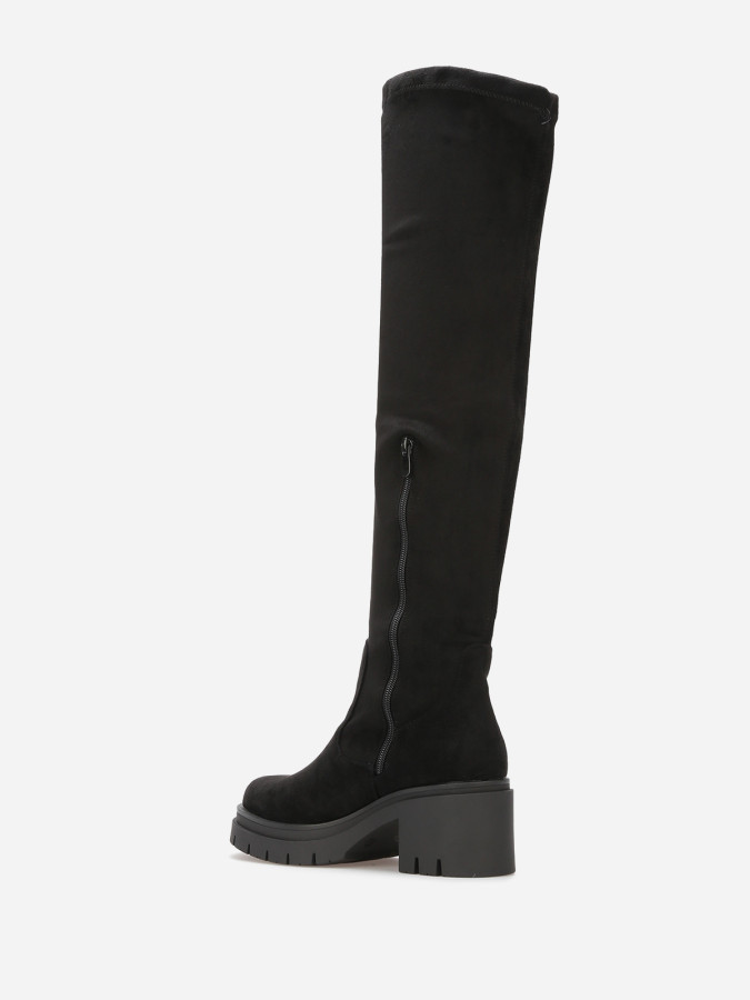 Cuissardes crantées en suédine