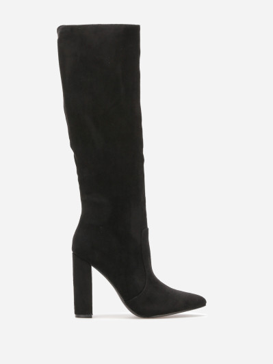 Bottes en suédine à bout pointu