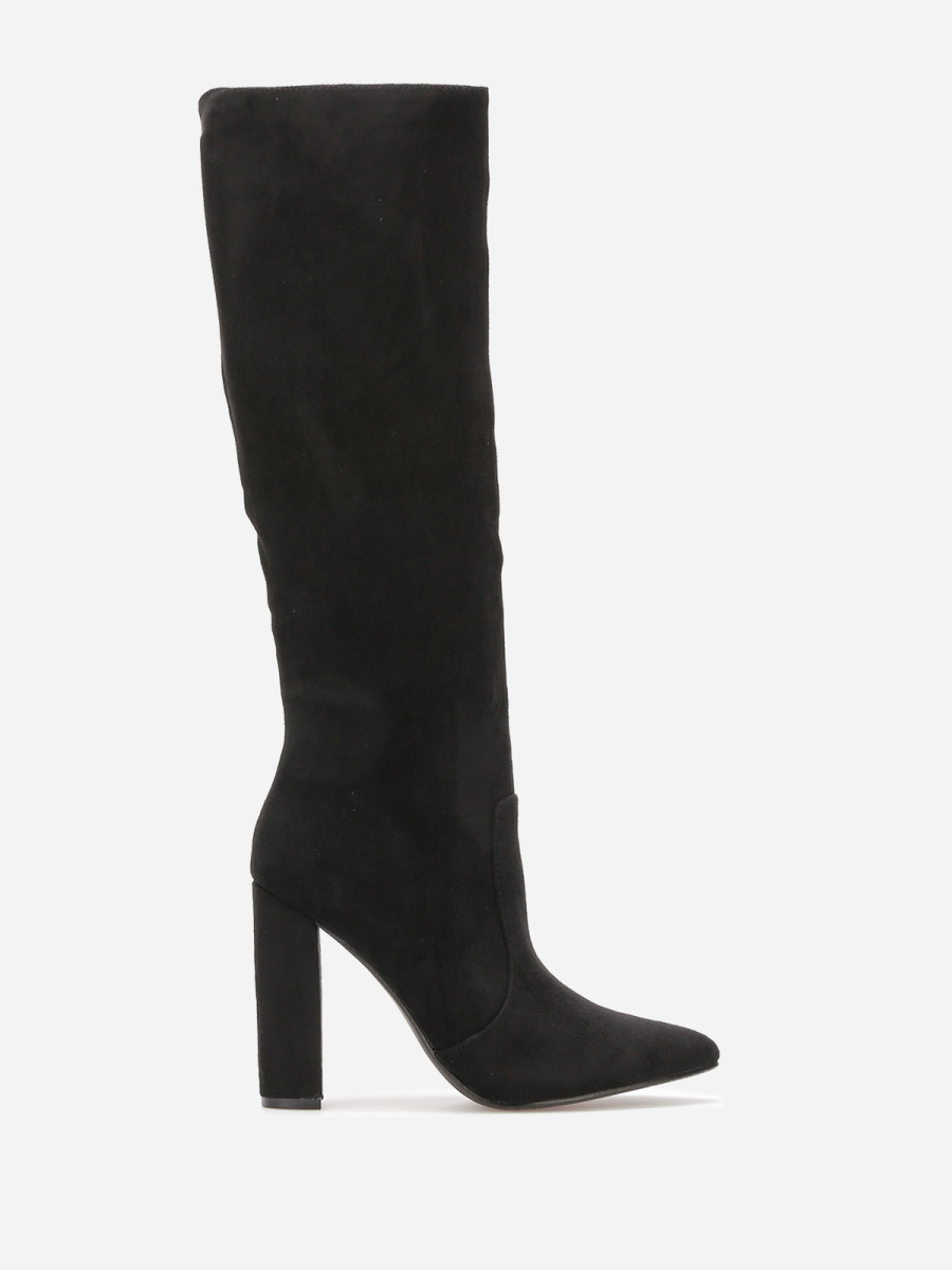 Bottes en suédine à bout pointu