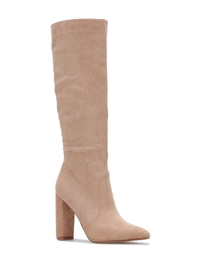 Bottes en suédine à bout pointu