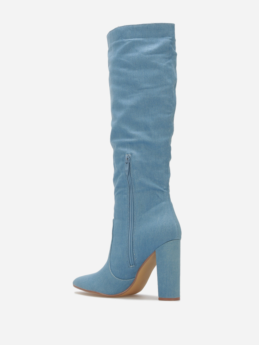 Chaussures Plates Christian Dior Or Galand 51B - Denim Cristaux Bout Pointu - Taille 39.5 EU - Neuf Sans Boîte