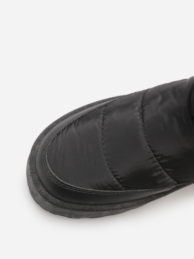 Boots matelassées et fourrées à plateforme