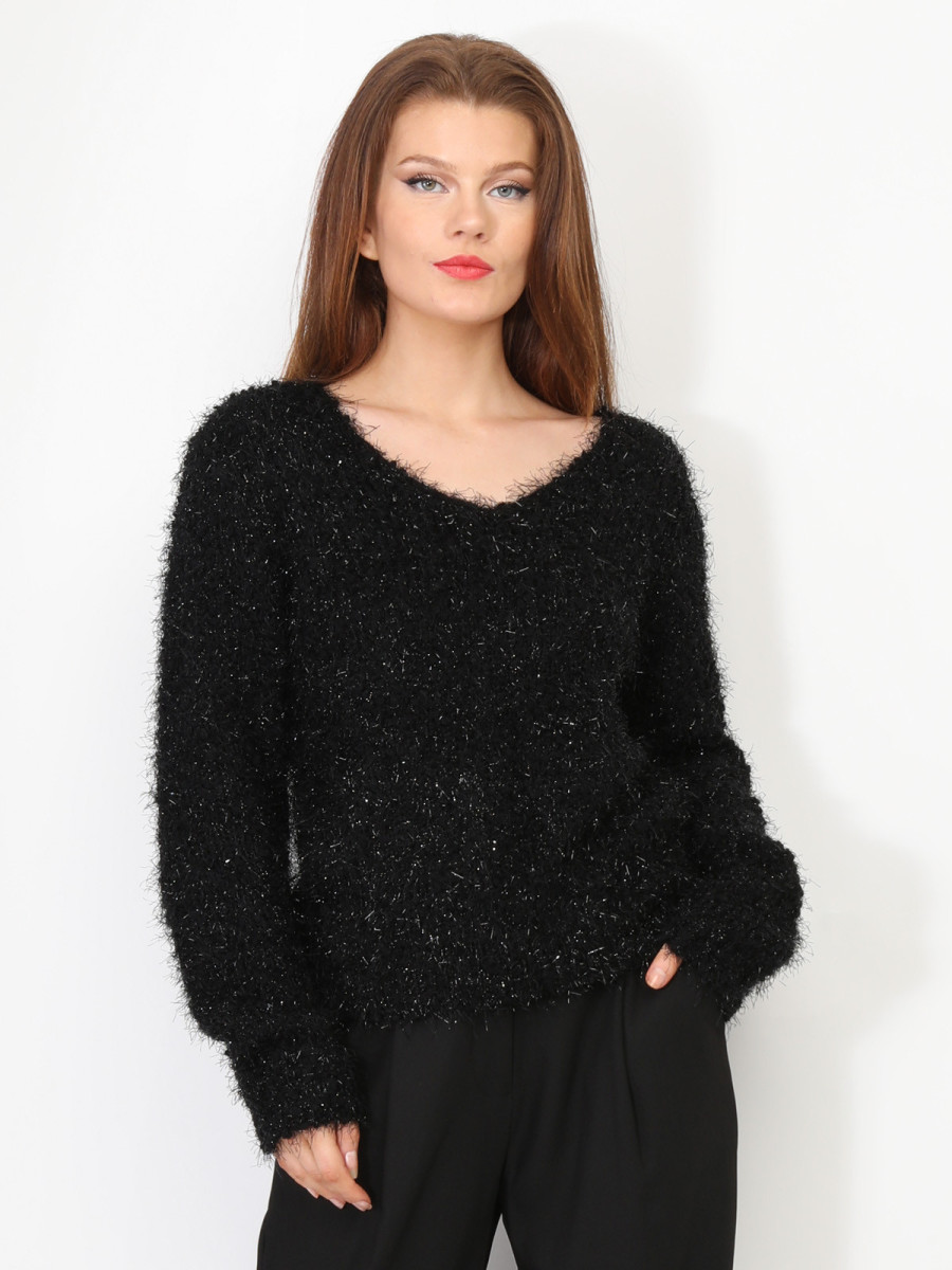 Pull en maille brillant