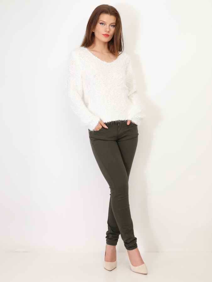 Pull en maille brillant