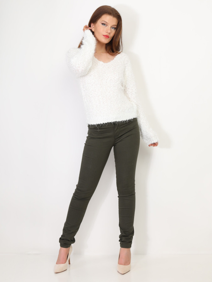 Pull en maille brillant