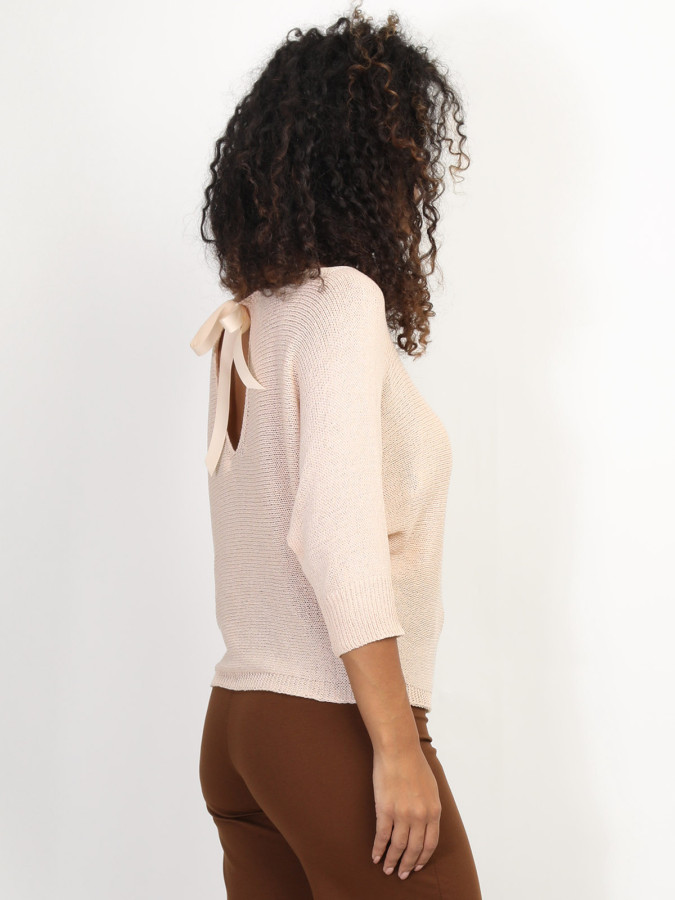 Pull chauve-souris à ruban