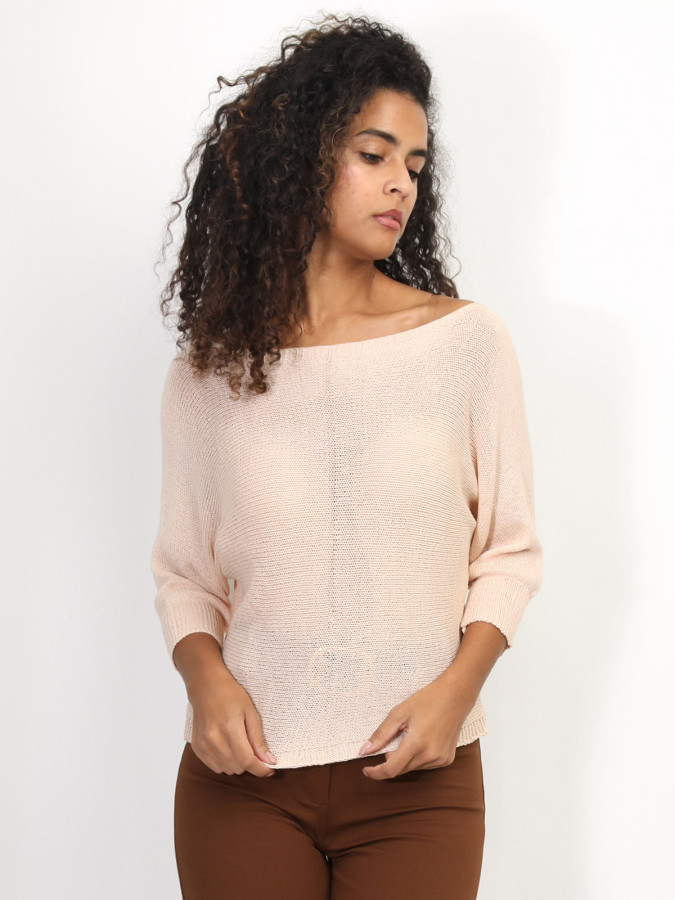 Pull chauve-souris à ruban