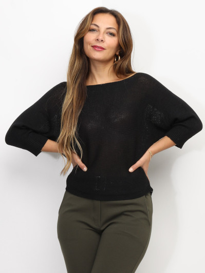 Pull chauve-souris à ruban