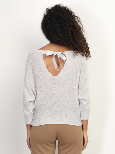 Pull chauve-souris à ruban