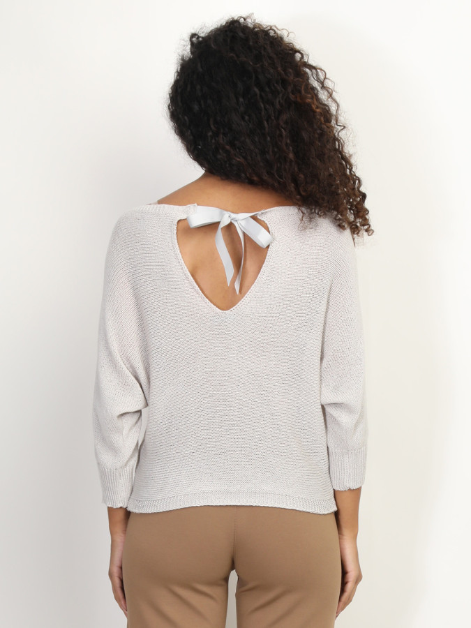 Pull chauve-souris à ruban