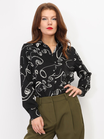 Chemise fluide imprimée