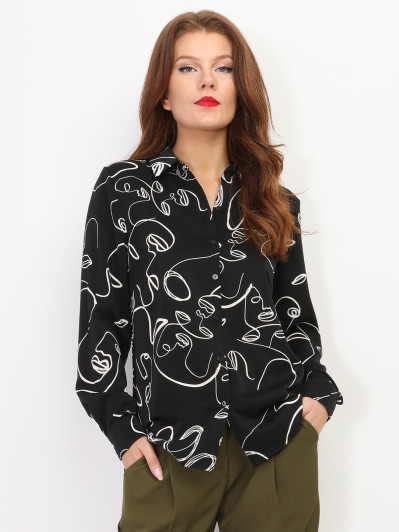 Chemise fluide imprimée