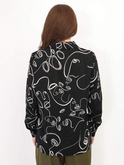 Chemise fluide imprimée