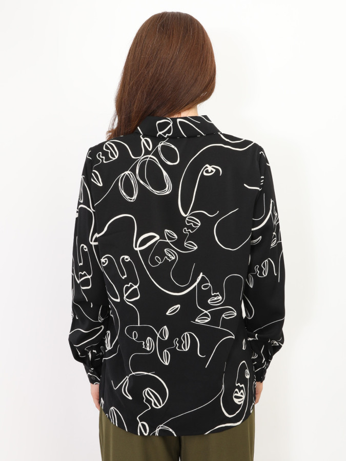 Chemise fluide imprimée