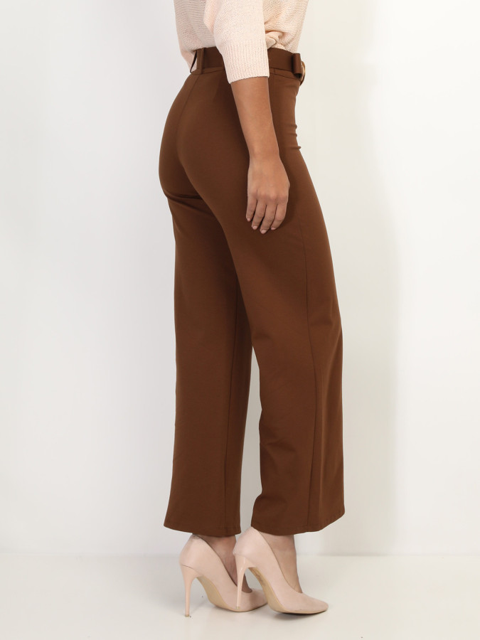 Pantalon évasé avec ceinture