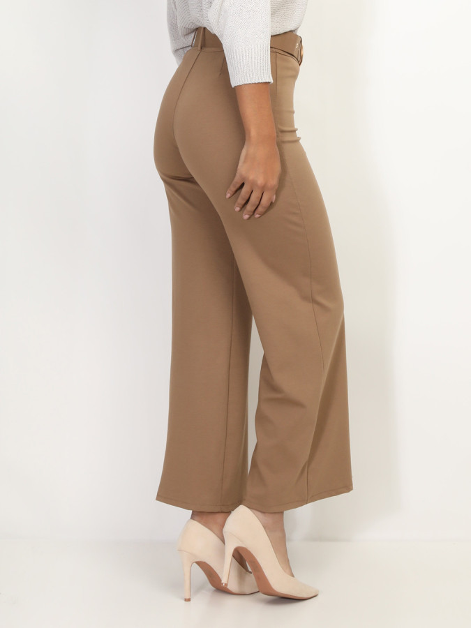 Pantalon évasé avec ceinture