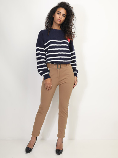 Pantalon classique à ceinture