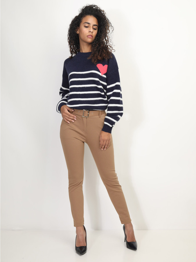 Pantalon classique à ceinture