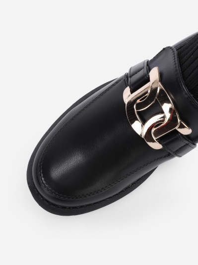 Bottines chaussettes style mocassins