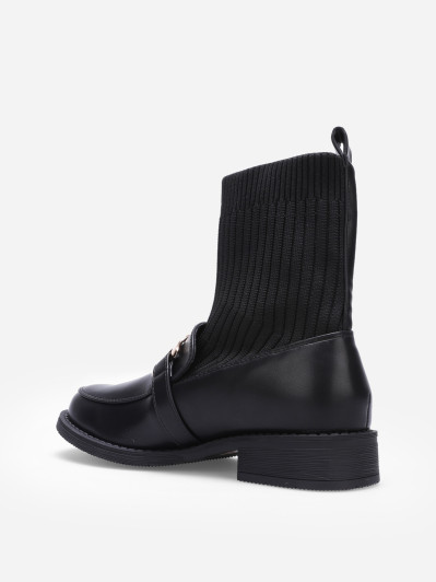 Bottines chaussettes style mocassins