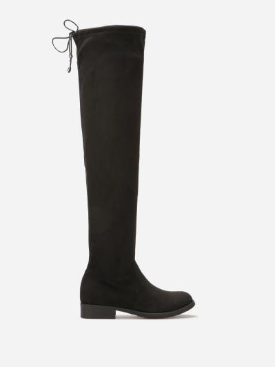 Cuissardes en suédine à cordon