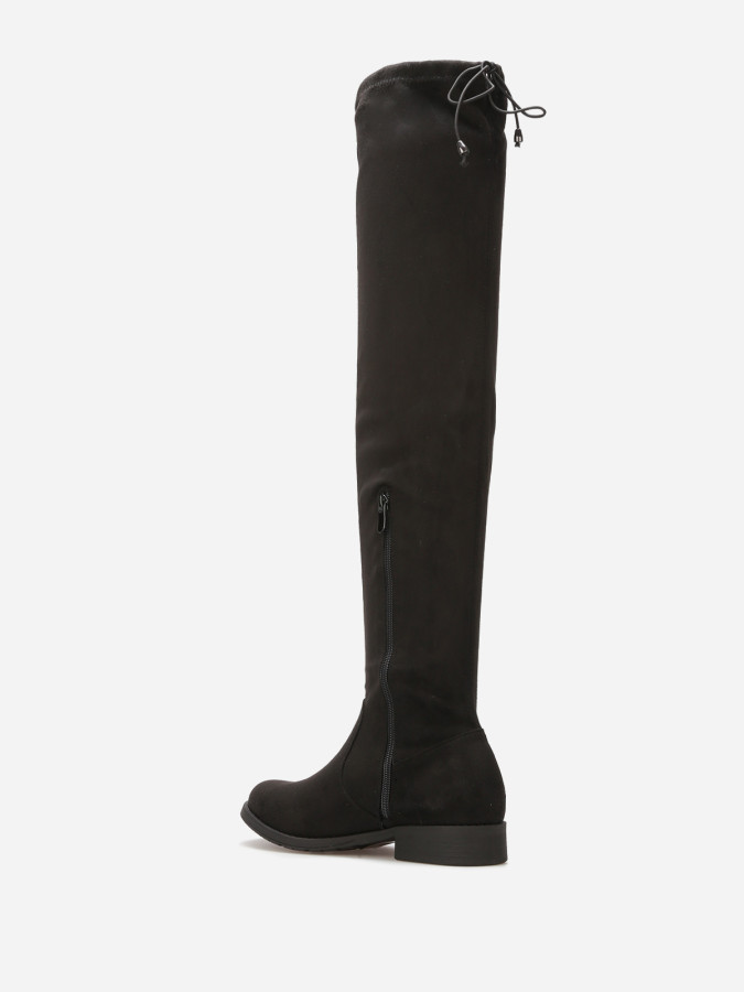 Cuissardes en suédine à cordon