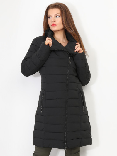 Doudoune cintrée à col fourré