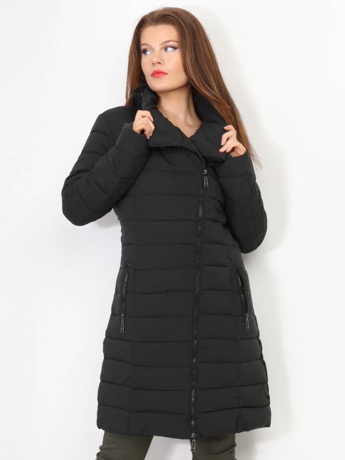 Doudoune cintrée à col fourré