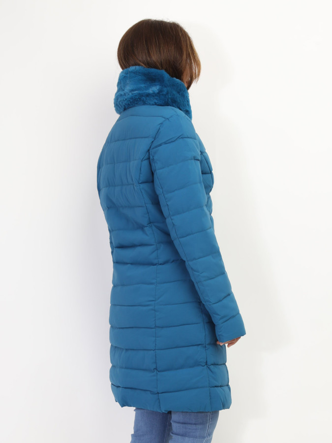 Doudoune cintrée à col fourré