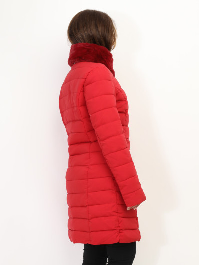 Doudoune cintrée à col fourré