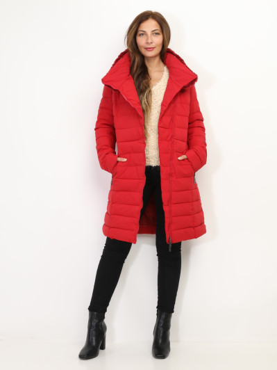 Doudoune cintrée à col fourré