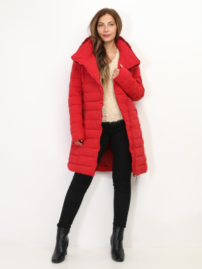 Doudoune cintrée à col fourré