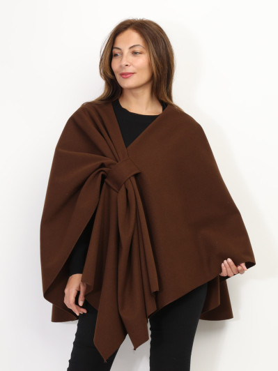 Poncho asymétrique croisé