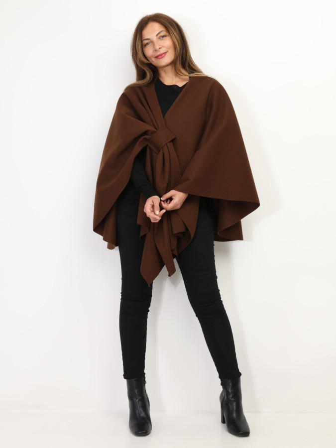 Poncho asymétrique croisé