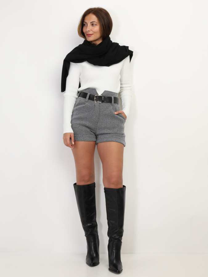 Écharpe unie toucher cachemire