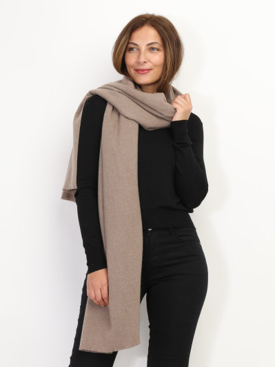 Écharpe unie toucher cachemire