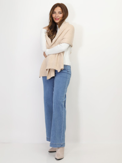 Écharpe en maille scintillante