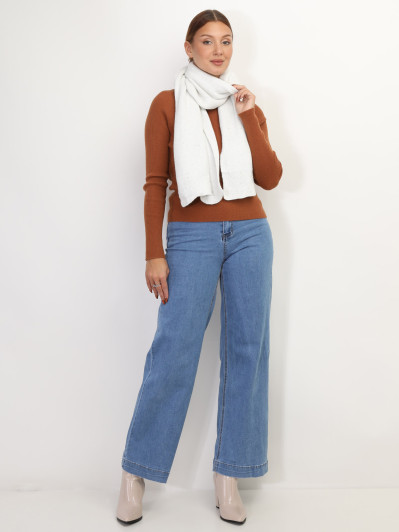 Écharpe en maille scintillante