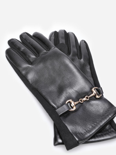 Gants bi-matières avec mors
