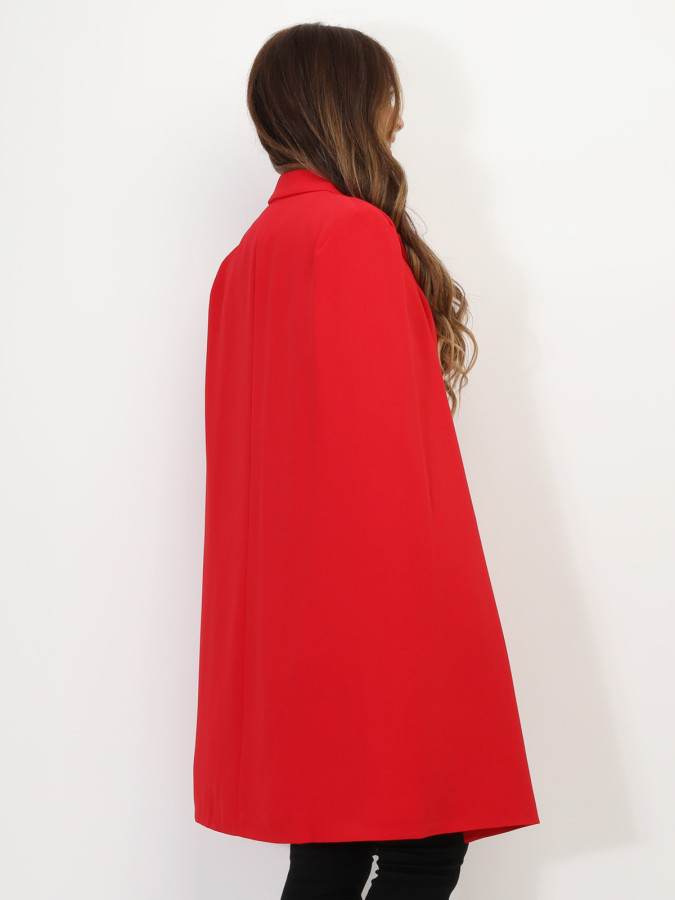 Manteau cape à boutons style officier