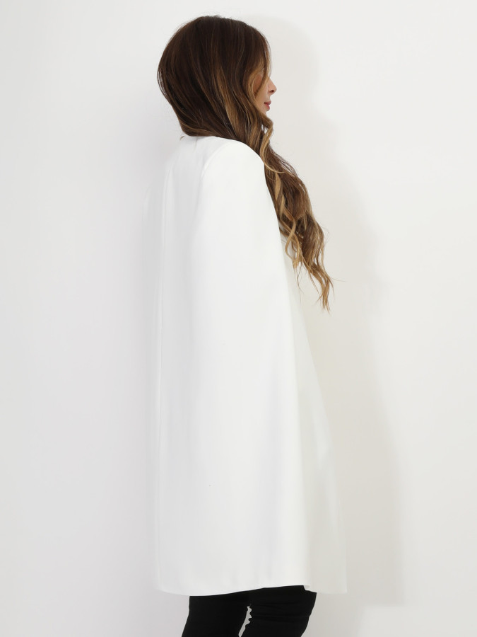 Manteau cape à boutons style officier