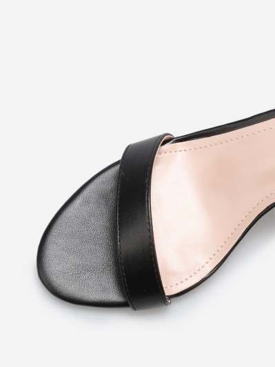 Sandales en simili à talon aiguille