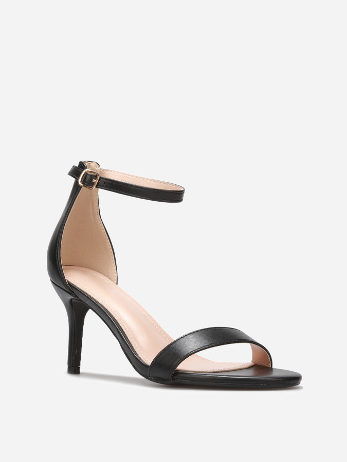 Sandales en simili à talon aiguille