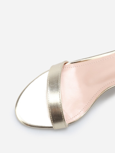 Sandales en simili à talon aiguille