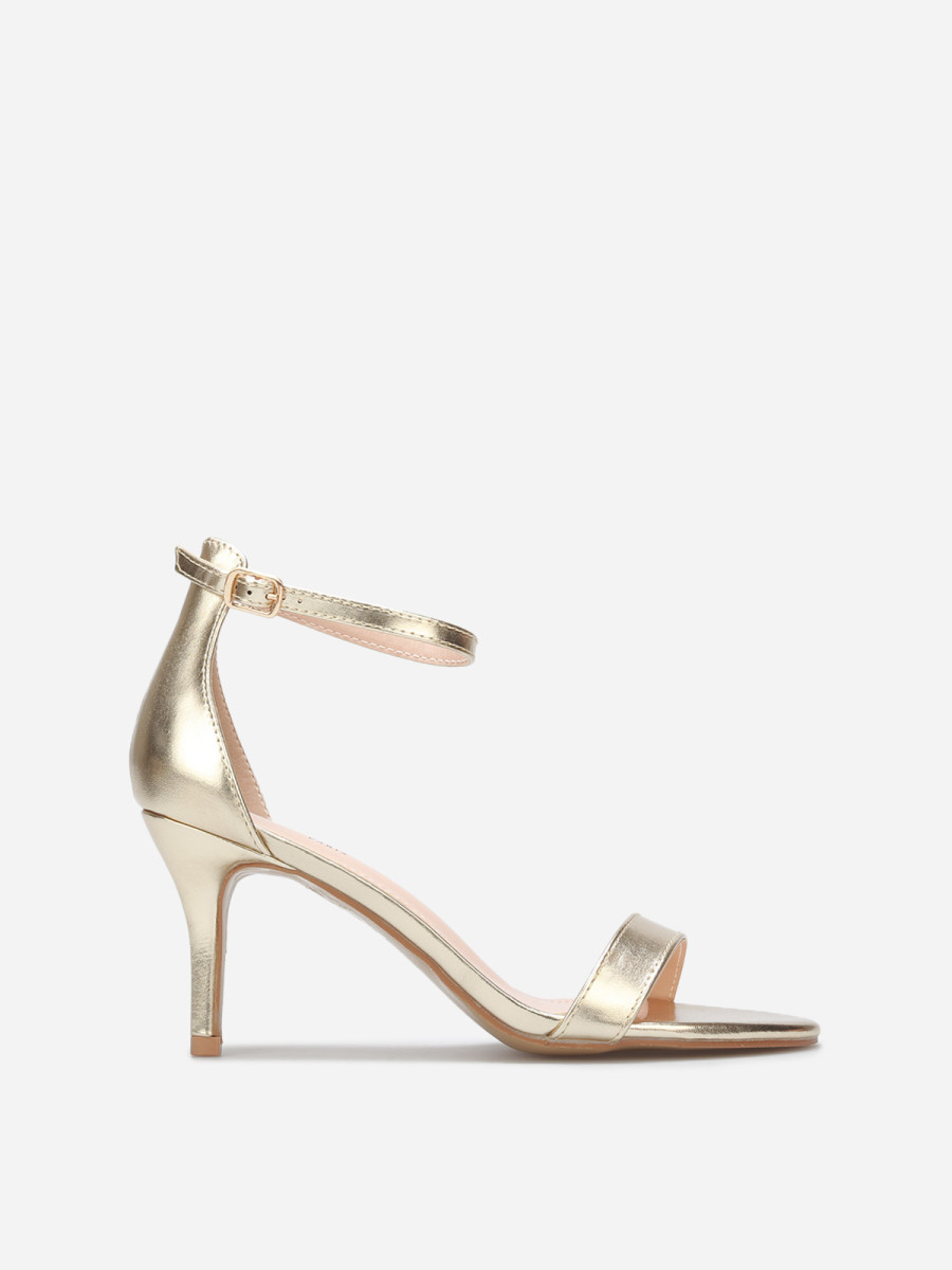 Sandales en simili à talon aiguille